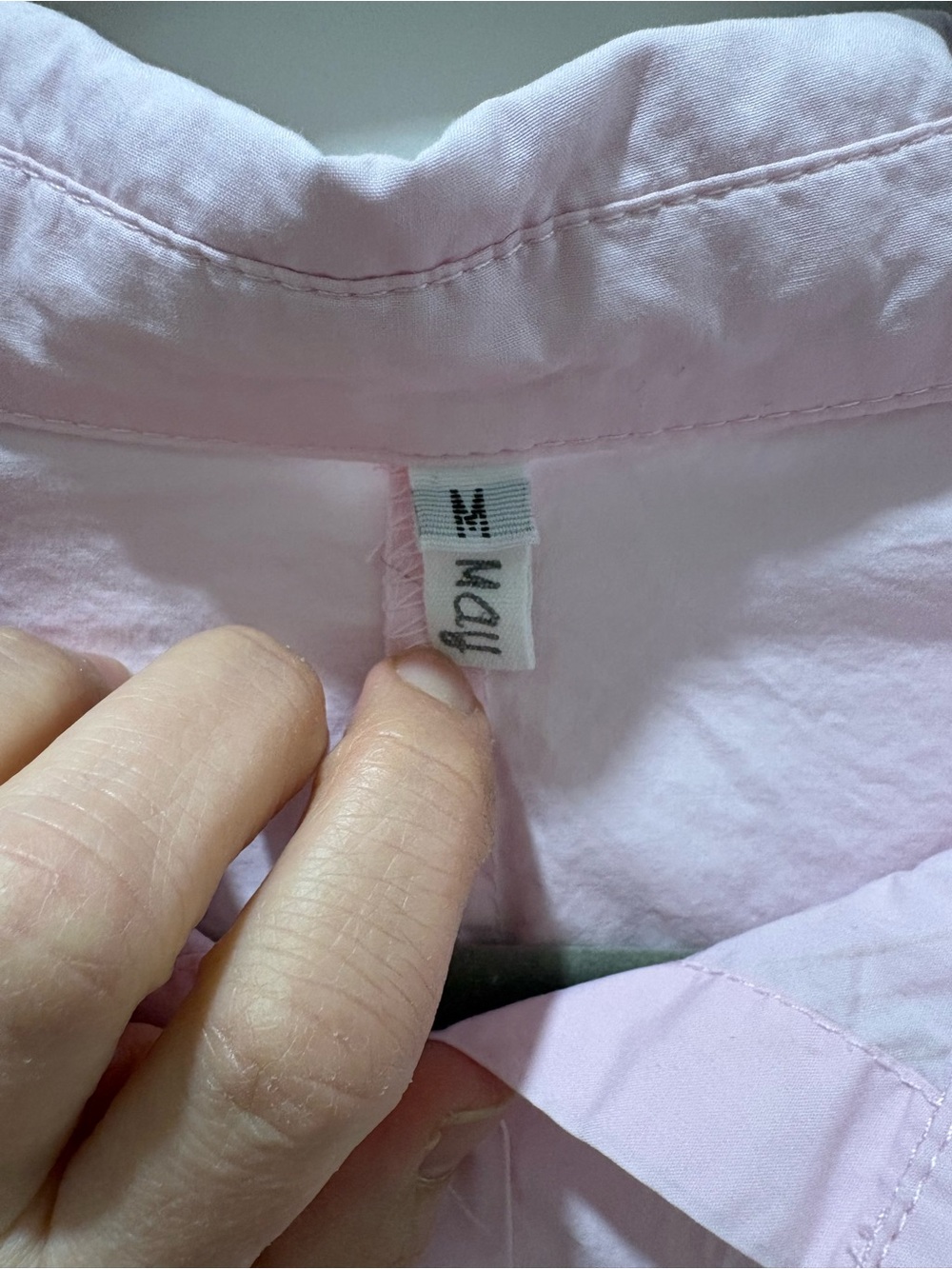 SALE π Light Pink Button-Up Bubble Tunic Shirt - Picture 4 of 4